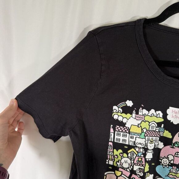 Hello Kitty Graphic Shirt Junior's Large Black Graphic Print Short Sleeve T-Shir - Picture 3 of 10
